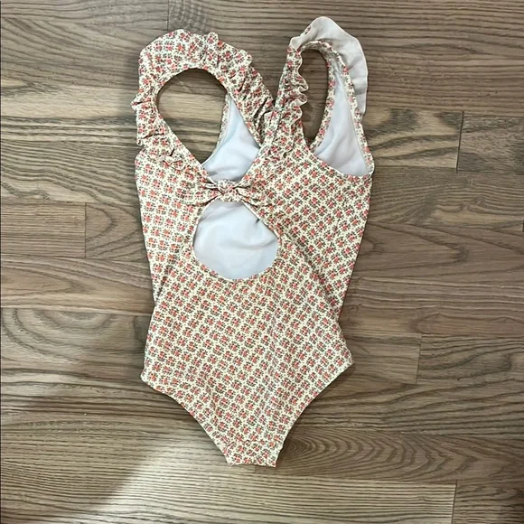 Boden Mini White Floral Swimsuit - Picture 3 of 3